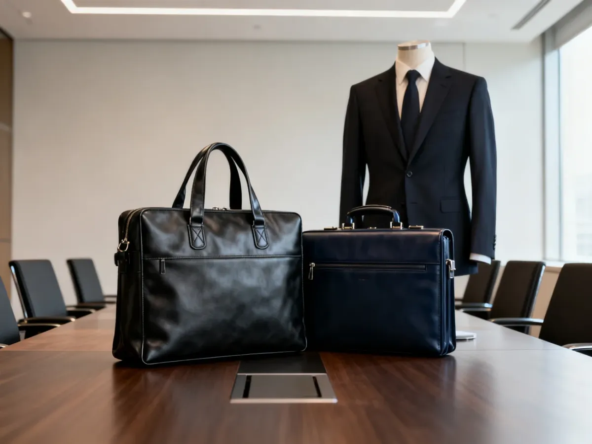 Usztywniona tote i aktówka do formalnej stylizacji biznesowej