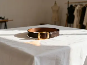 Elegancka broszka w kształcie ważki z kryształkami, spoczywająca na aksamitnym materiale w ciepłym świetle.